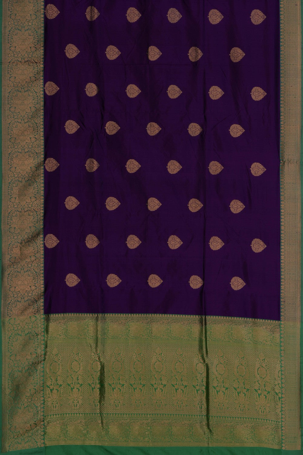 Image of Banarasi Silk Purple Saree